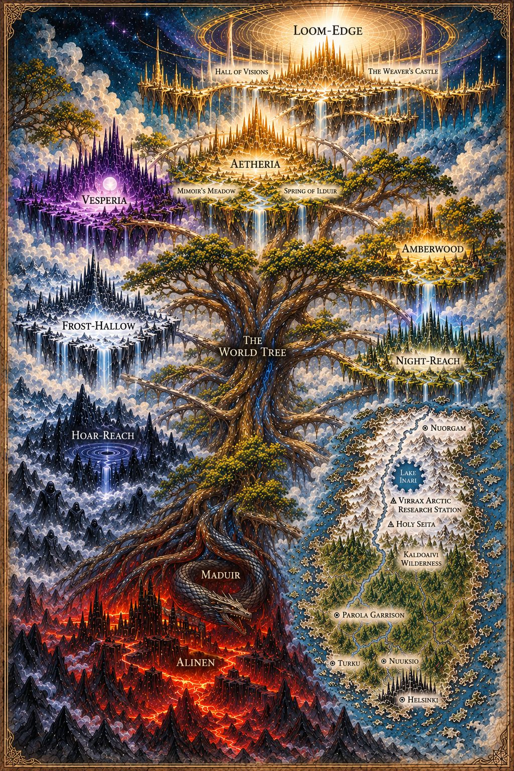 Map of the Vaaja world